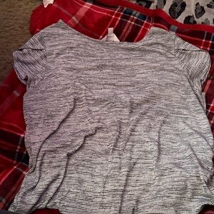 Striped Dark Blue  Women's Top